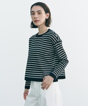 シアーフォルムニット ボーダー