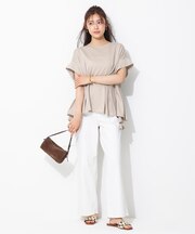 【UNFILO DENIM/新色追加】撥水ストレッチ ルーズワイドデニム