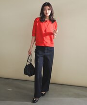 【UNFILO DENIM/新色追加】撥水ストレッチ ルーズワイドデニム