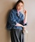 【UNFILO DENIM LIGHT】 クロップドシャツ