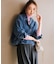 【UNFILO DENIM LIGHT】 クロップドシャツ