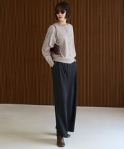マイビューティ タックワイドパンツ