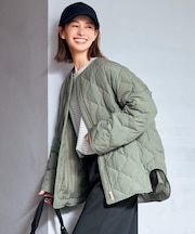 TAIONコラボ キルティングブルゾン