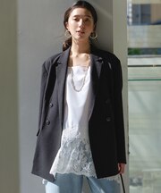 【セットアップ着用可】TENNEN TOUCH ダブルブレスト ジャケット