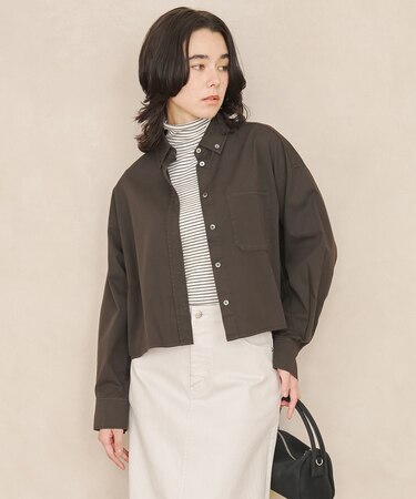 UNFILO DENIM クロップドシャツ