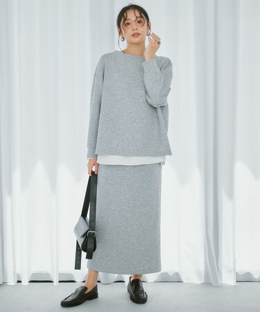 【新色追加】BEAUTY FORM JERSEY Iラインスカート