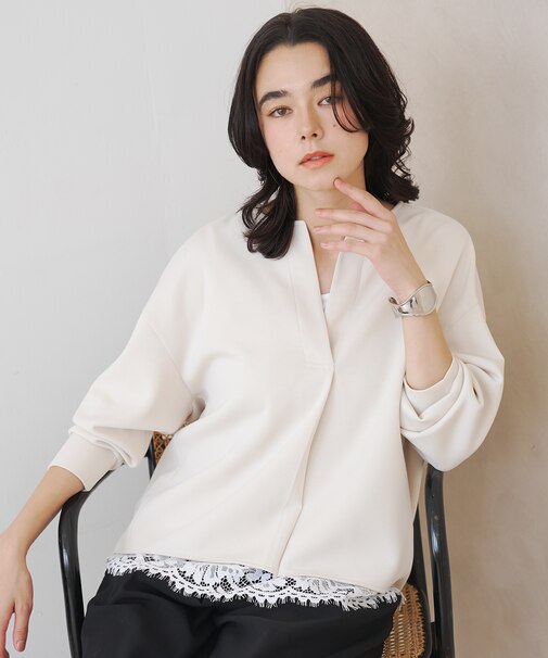 BEAUTY FORM JERSEY ソフト コクーンプルオーバー
