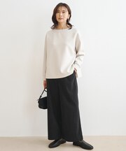 ストレッチコーデュロイ ワイドパンツ