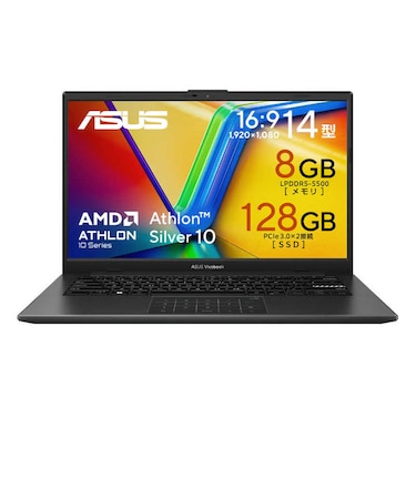 ASUS　ノートパソコン Vivobook Go 14 [ Athlon / メモリ8GB / SSD128GB / M365 Basic ] ミックスブラック E1404FABIC8128NWP