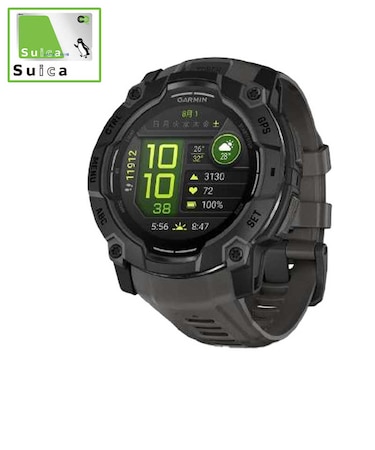 GARMIN　Instinct 3 AMOLED(インスティンクト スリー アモレッド)50mm GPSスマートウォッチ(Suica対応) (ガーミン) Black 0100302030