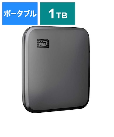 WESTERN DIGITAL　外付けSSD USB-A接続 WD Elements SE SSD  1TB  ポータブル型  WDBAYN0010BBKJESN