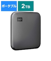 WESTERN DIGITAL　外付けSSD USB-A接続 WD Elements SE SSD  2TB  ポータブル型  WDBAYN0020BBKJESN