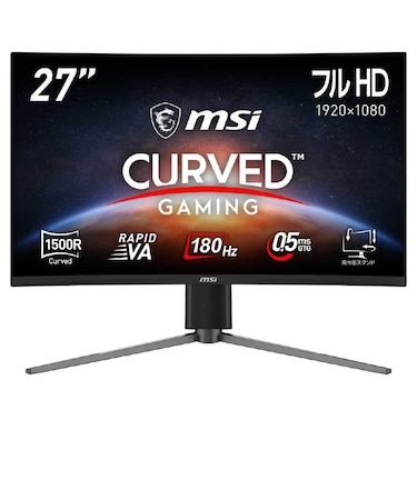 MSI　ゲーミングモニター MAG 27C6PF ［27型 /フルHD(1920×1080) /ワイド /曲面型］ MAG27C6PF