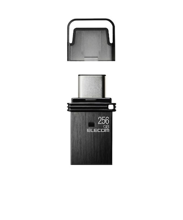 エレコム　USBメモリ 256GB USB3.2(Gen1) ( Type-C / USB A 両対応 )  MFCAU32256GBK
