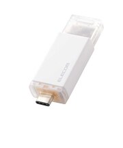 エレコム 外付けSSD 500GB USB3.2 Gen2 読込最大1000MB/秒 ポータブルSSD ( PS5 PS4 mac Windows iPad iPhone Android 等対応 ) ホワイト ESDESK0500GWH