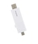エレコム　USBメモリ 128GB USB3.2 Gen1 USB Type-C / USB-A 両対応 スライド式 高速データ転送 セキュリティソフト使用可 ホワイト MFWSAU3128GWH