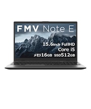 富士通　ノートパソコン FMV Note E [ 15.6型 / Win11 Home / Core i5 / メモリ16GB / SSD512GB / Microsoft 365 ] ブラック FMVE55K3BB