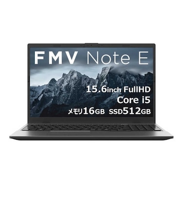 富士通　ノートパソコン FMV Note E [ 15.6型 / Win11 Home / Core i5 / メモリ16GB / SSD512GB / Microsoft 365 ] ブラック FMVE55K3BB