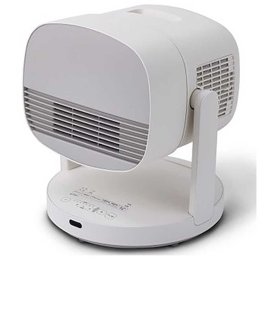SIROCA　HOT&COOLサーキュレーター ポカクール 1200W ヒーター 首振り機能 ホワイト SHCD131