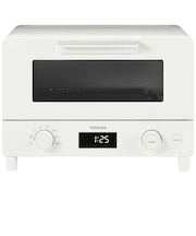 東芝　オーブントースター 1400W/食パン2枚 ミルキーホワイト HTRW7