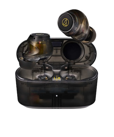 オーディオテクニカ　フルワイヤレスイヤホン スケルトン [ ノイズキャンセリング 対応 / Bluetooth 対応 ]  ATHCKS30TW+TBK