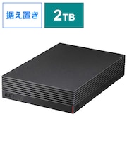 BUFFALO　外付けHDD テレビ･レコーダー録画用 ブラック [据え置き型 /2TB] HDCD2U3BA