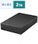 BUFFALO　外付けHDD USB-A接続 テレビ・パソコン両対応 ブラック [据え置き型 /2TB] HDLE2U3BB