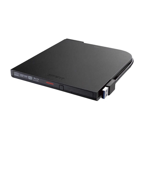 BUFFALO　ブルーレイドライブ 外付け 光学式 BD(Blu-ray) DVD CD ポータブル Mac/Win BDXL対応 再生ソフト付 BRXLPT6U3-BKE
