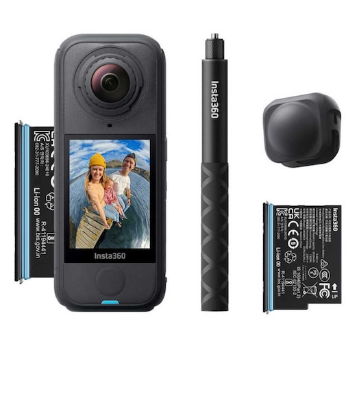 INSTA360　アクションカメラ 360°カメラ X4 Air スターターバンドル ［4K対応 / 防水］ グラファイトブラック CINSAAFASE03