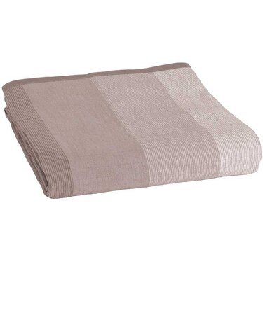 広電　電気毛布 掛け 敷き 綿素材 コットン 188×130cm 洗える スライド温度調節 ダニ退治 [シングルサイズ /掛･敷毛布] ベージュ CWG551H