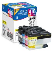 ジット ブラザー:LC416シリーズ 対応 リサイクルインクカートリッジ JIT-B4164P