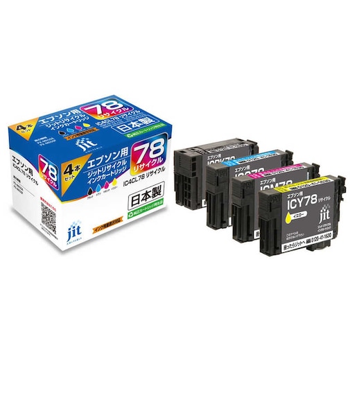 ジット　リサイクルインク カートリッジ エプソン IC4L78(歯ブラシ)4色パック 対応 JITE784P