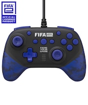 サイバーガジェット　(FIFAe公式ライセンス商品)FIFAeワイヤードコントローラー ブラック FIFAE-NSGYCWC-BK［SWITCH用/PC用］ FIFAE-NSGYCWC-BK FIFAeWｺﾝﾄﾛｰﾗｰBK