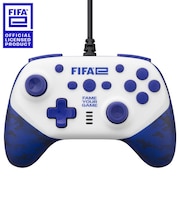 サイバーガジェット　(FIFAe公式ライセンス商品)FIFAeワイヤードコントローラー ホワイト FIFAE-NSGYCWC-WH［SWITCH用/PC用］ FIFAE-NSGYCWC-WH FIFAeWｺﾝﾄﾛｰﾗｰWH
