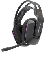サイバーガジェット　PS5/SWITCH用ワイヤレスゲーミングヘッドセット ブラック -BK［PS5/SWITCH］ PS5WGMﾍｯﾄﾞｾｯﾄBK
