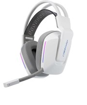 サイバーガジェット　PS5/SWITCH用ワイヤレスゲーミングヘッドセット ホワイト CY-P5GMWHS-WH［PS5/SWITCH］ PS5WGMﾍｯﾄﾞｾｯﾄWH