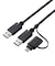 エレコム　USB-C＋USB-A ⇔ USB-Aケーブル [転送 /1.5m /USB3.0] ブラック UCTV6BK