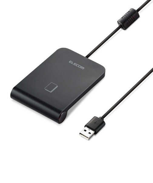 エレコム　非接触式ICカードリーダライタ マイナンバーカード対応 ブラック [対応] MRICA001BK