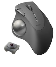 エレコム　マウス トラックボール IST 人工ルビーモデル [IR LED /無線(ワイヤレス) /5ボタン /Bluetooth] ブラック MIT10BRBK