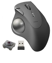 エレコム　マウス トラックボール IST 人工ルビーモデル [IR LED /無線(ワイヤレス) /5ボタン /USB] ブラック MIT10DRBK