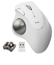 エレコム　マウス トラックボール IST ベアリングモデル [IR LED /無線(ワイヤレス) /5ボタン /USB] ホワイト MIT11DRWH