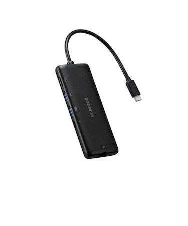 エレコム　Type-Cドッキングステーション USB PD対応 USB-A×2 USB-C×1 HDMI(4K60Hz) SD＋microSD LAN DST070BPBK