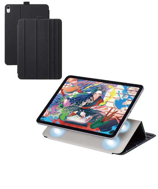 エレコム　iPad Air ケース 11インチ ( M3 / M2 ) / 10.9インチ 第5世代 第4世代 マグネット着脱フラップ カバー 7段階スタンド オートスリープ機能 TBA25MWVDBK