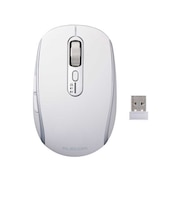 エレコム　マウス/Precisionist/無線2.4GHz/Bluetooth/マルチペアリング/充電式/Mサイズ/静音/チルトホイール付/ホワイト MPN10MBMSWH