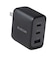 エレコム　USB 充電器 70W PD PPS対応 3ポート USB-C×2＋USB-A GaN II コンパクト AdjustCharge搭載 折りたたみプラグ PSE適合 ACDCPD12770BK