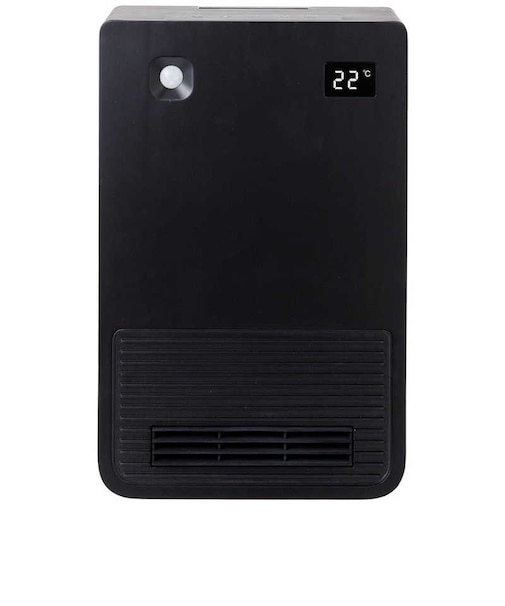 シィー・ネット　セラミックヒーター 1200W 人感センサー付き ブラック CDCP608BK