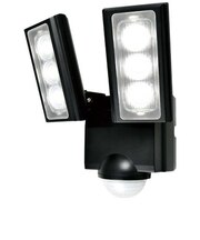 ELPA　屋外用LEDセンサーライト 乾電池式 2灯 ESL312DC