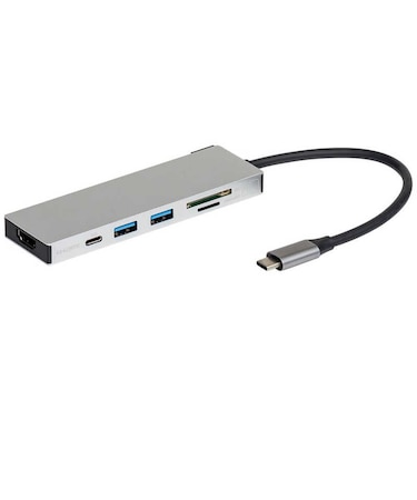 ナカバヤシ　PD対応 USBType-cアルミドッキングステーション 15cm (USB Power Delivery対応) UDC01SSL