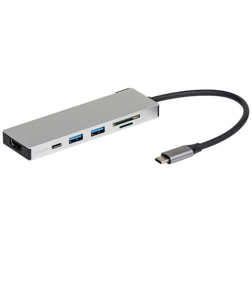 ナカバヤシ　PD対応 USBType-cアルミドッキングステーション 15cm (USB Power Delivery対応) UDC01SSL