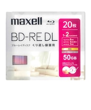 マクセル　録画用ブルーレイディスク BD-RE DL maxell ［20枚 / 50GB / インクジェットプリンター対応］ BEV50WPH.20S